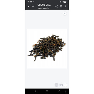 Clous de girofle 40 € le kg.