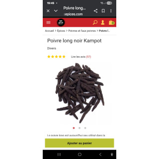 Poivre noir long.